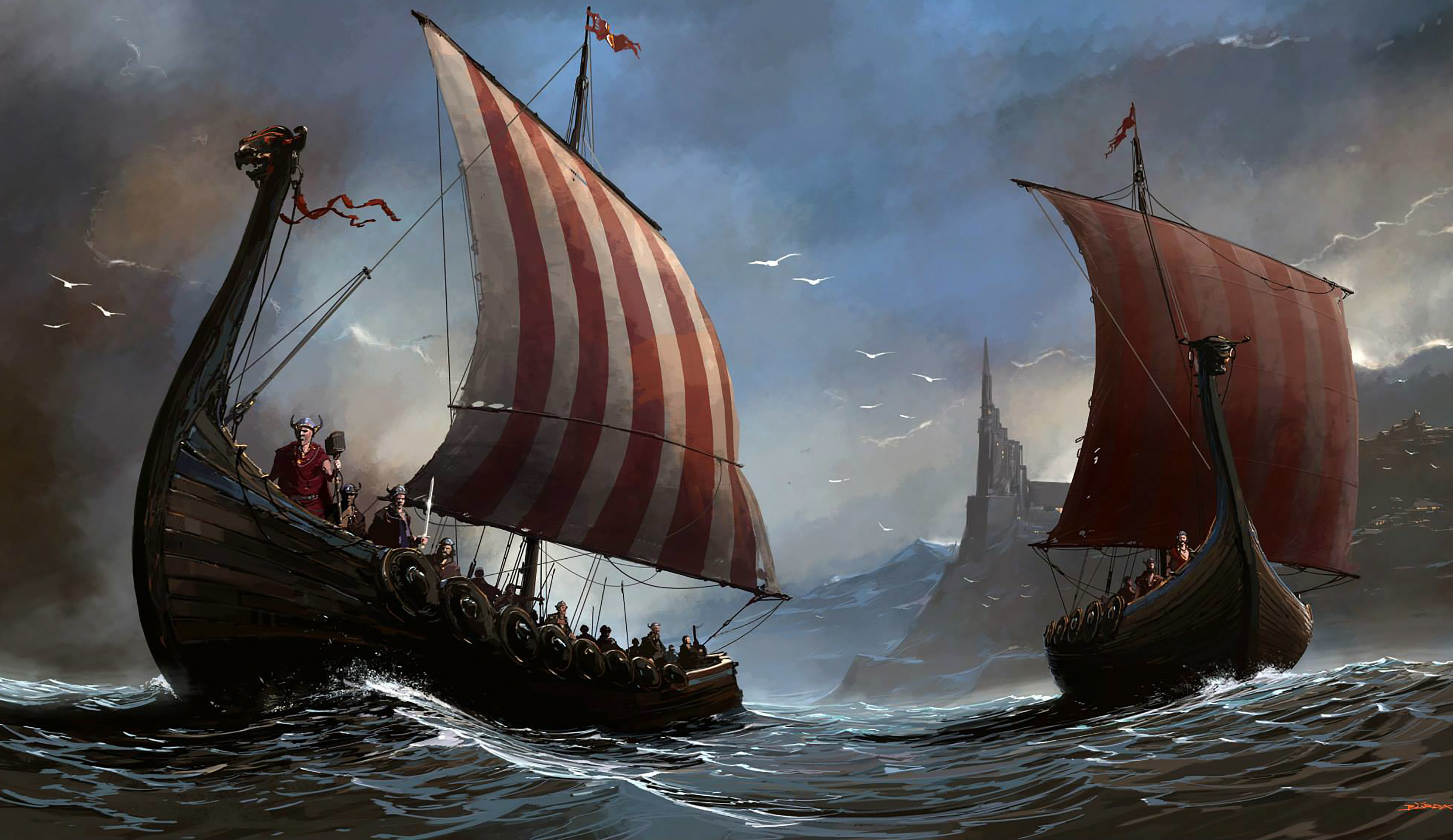 С каким океаном связан корабль викингов. Варяжская Ладья Драккар. Боевой Драккар викингов. Корабль викингов Драккар. Ладья Драккар викингов.