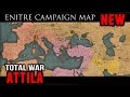 Total War: Attila - фракции на страткарте