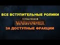 Все Видео заставки за фракции в Total War Warhammer